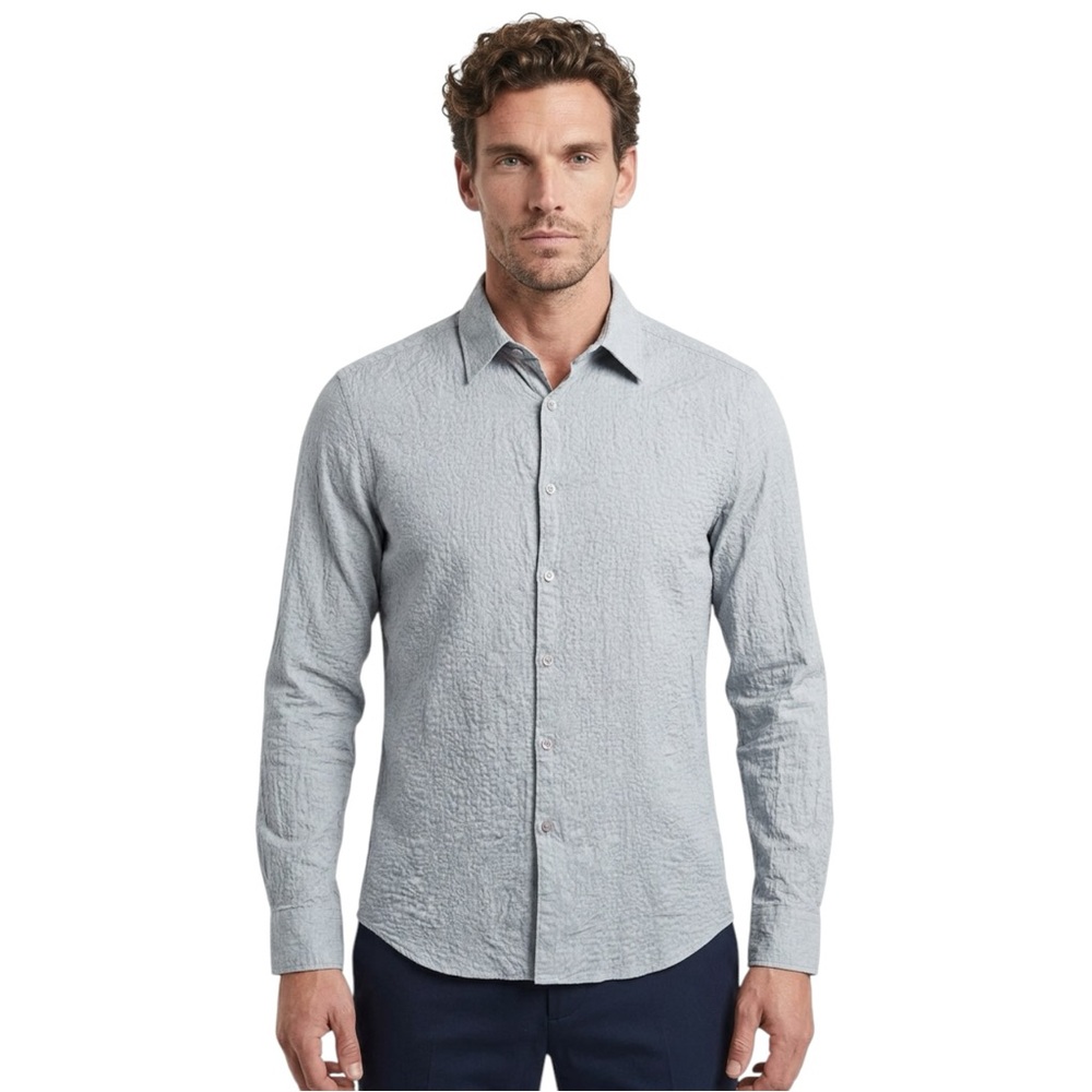 👔 Vintage AX Armani Exchange Textured Button-Down Shirt | Men’s M